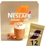 Sainsburys Nescafé Caramel Latte Instant Coffee Sachets 12x17g- Buy online at McGrocer