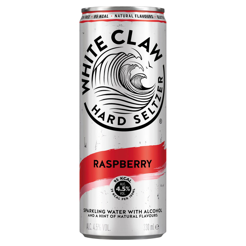 White Claw Hard Seltzer Raspberry 330ml (British brand)