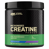 Sainsburys Optimum Nutrition Blue Raspberry Micronised Creatine Monohydrate Powder 247.5g- Buy online at McGrocer