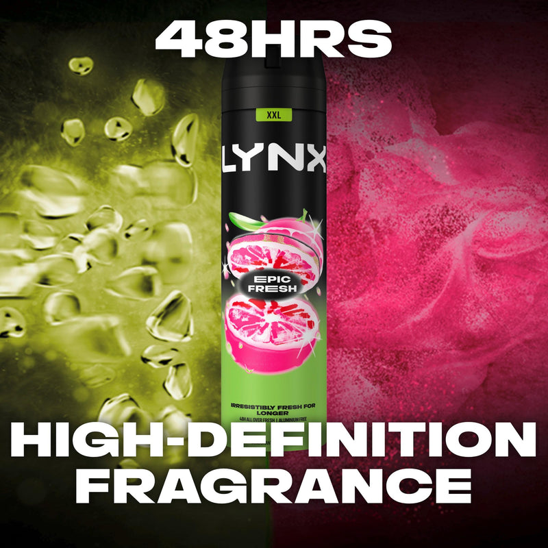 Lynx Epic Fresh deodorant body spray 250ml (British brand)