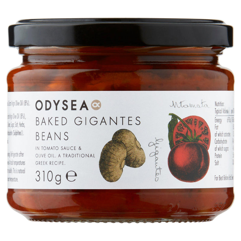 Odysea Gigantes baked beans with tomato sauce 310g, imported from the UK