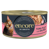 Sainsburys Encore Tuna Fillet with Salmon in Broth Natural Wet Cat Food 70g- Buy online at McGrocer