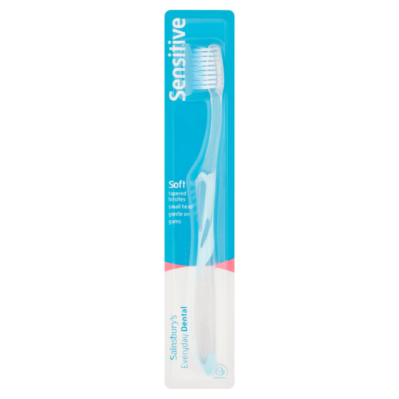 Sainsbury's sensitive toothbrush with soft bristles (British brand)