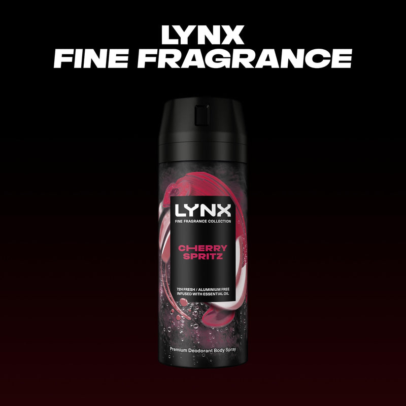 Lynx Cherry Spritz deodorant body spray 150ml - British product