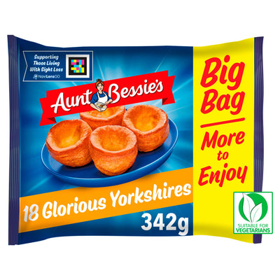 Sainsburys Aunt Bessie's Glorious Golden Yorkshire Puddings x18 342g- Buy online at McGrocer