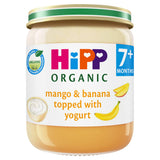 Sainsburys HiPP Organic Mango & Banana Topped with Yogurt Baby Food Dessert 160g- Buy online at McGrocer