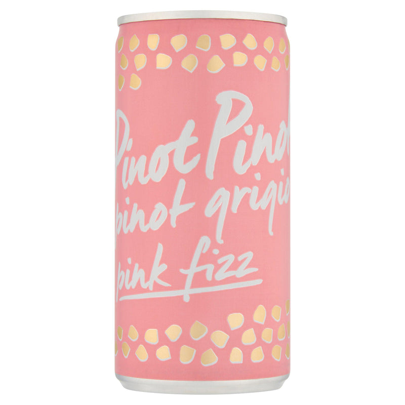 PinotPinot pink fizz rosé wine can 20cl - British product