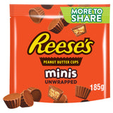 Sainsburys Reese's Minis Unwrapped Peanut Butter Cups More to Share Pouch 185g- Buy online at McGrocer