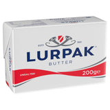 Lurpak unsalted butter 200g, imported from the UK