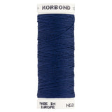 Korbond Navy Blue polyester thread 100m, UK version
