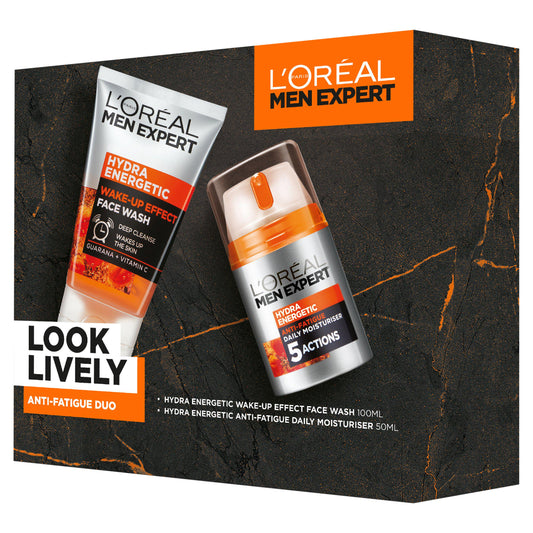 L'Oreal Men Expert Look Lively Anti-Fatigue Duo Gift Set GOODS Sainsburys   