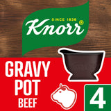 Knorr beef gravy pot 4x28g, imported from the UK