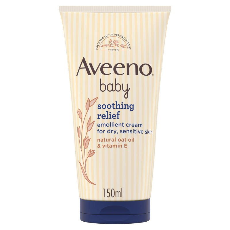 Aveeno Soothing Relief Emollient baby cream 150ml, imported from the UK