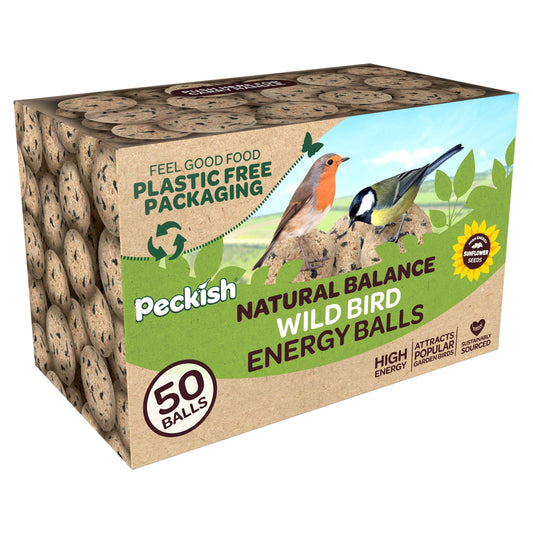 Peckish Natural Balance Wild Bird Energy Balls 50x80g GOODS Sainsburys   