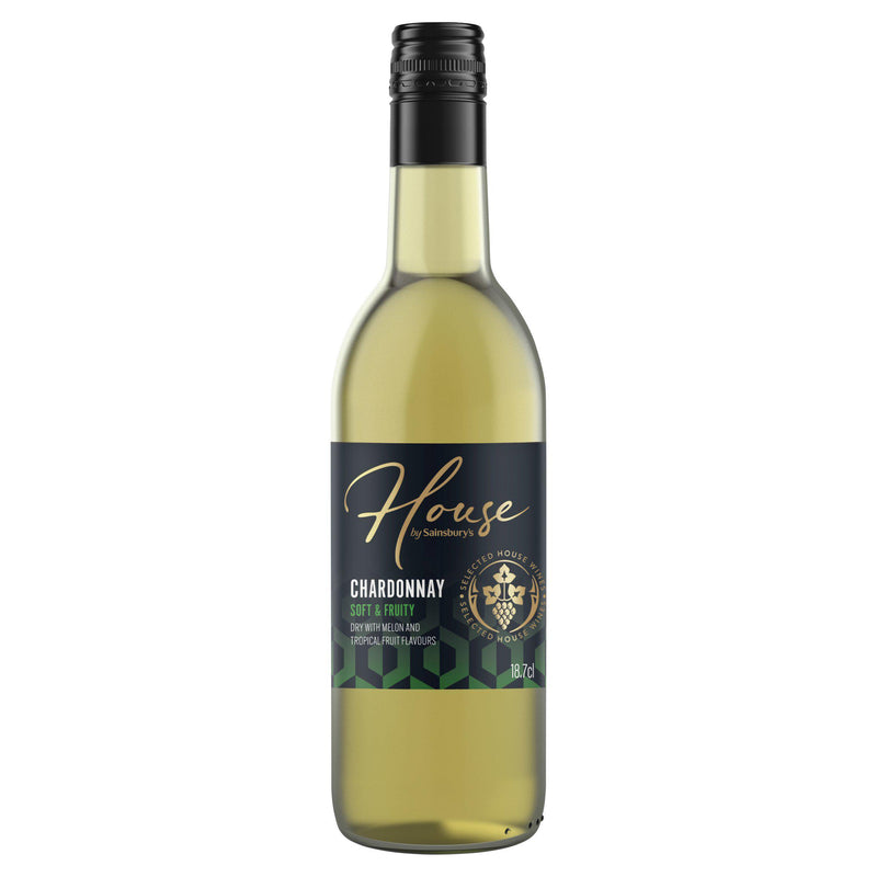 Sainsbury's House Chardonnay white wine 18.7cl (British brand)