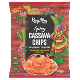 Kingston's spicy cassava chips 80g, imported from the UK