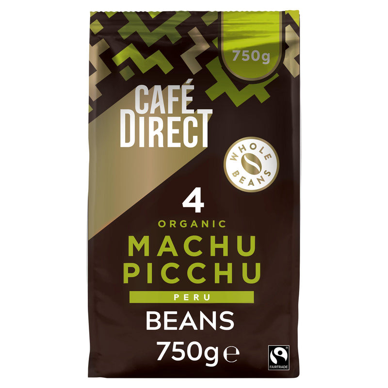 Cafédirect Organic Machu Picchu Peru Coffee Beans 750g - British product