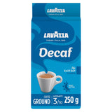 Lavazza decaffeinated ground coffee 250g, UK version