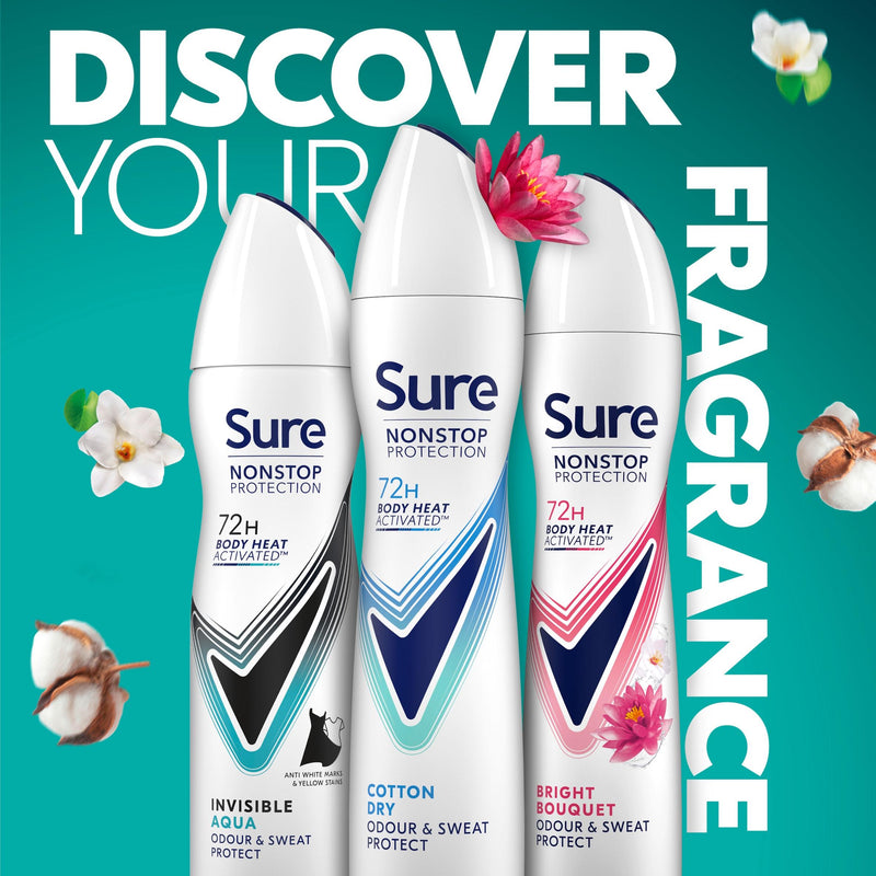 Sure Cotton Dry antiperspirant deodorant 250ml (British brand)