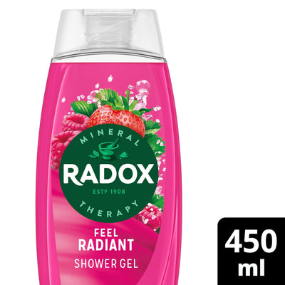 Sainsburys Radox Mineral Therapy Feel Radiant Shower Gel 450ml- Buy online at McGrocer