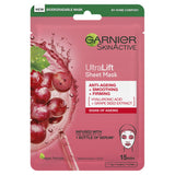 Garnier Ultralift anti-ageing face sheet mask 32g - British product
