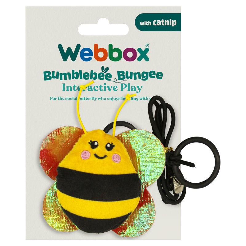 Webbox Bumblebee Bungee with Catnip cat toy (British brand)
