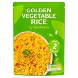 Sainsbury's microwave rice golden vegetable 250g (British brand)