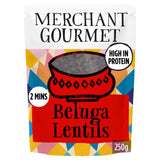 Sainsburys Merchant Gourmet Beluga Lentils Ready-to-Eat 250g- Buy online at McGrocer