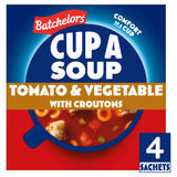 Batchelors Cup a Soup Tomato & Vegetable with Croutons 104g, imported from the UK