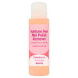 Sainsbury's nail polish remover acetone free 250ml, UK version