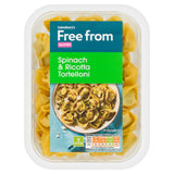 Sainsbury's free from spinach & ricotta tortelloni 250g, imported from the UK
