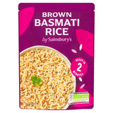 Sainsbury's microwave brown basmati rice 250g, imported from the UK