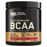 Sainsburys Optimum Nutrition Gold Standard BCAA Train + Sustain Powder Raspberry Pomegranate Flavour 28 Servings 266g- Buy online at McGrocer