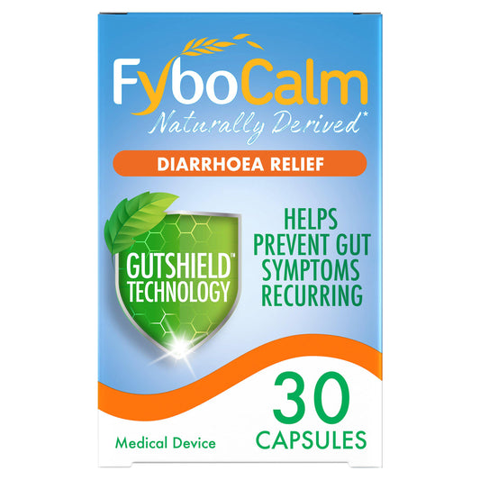 Fybocalm Diarrhoea Relief Capsules x30 GOODS Sainsburys   