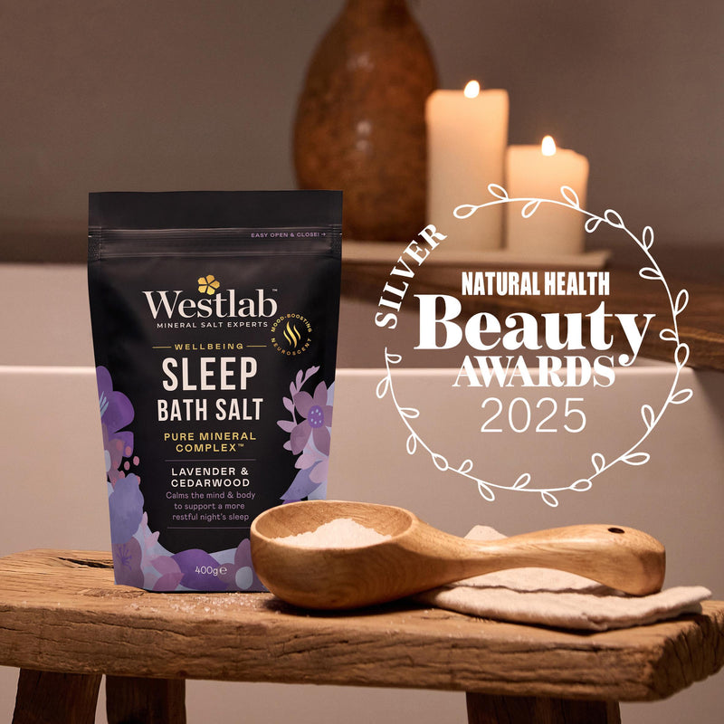 Westlab lavender cedarwood sleep wellbeing bath salt 400g - British product