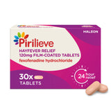 Sainsburys Pirilieve Hayfever Relief Fexofenadine Hydrochloride 120 mg Antihistamine Tablets, 30 Tablets- Buy online at McGrocer
