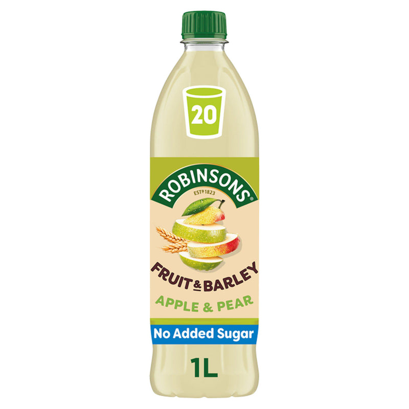Robinsons Apple & Pear squash no added sugar 1L, imported from the UK