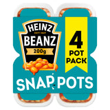 Sainsburys Heinz Baked Beans Snap Pots 4 x 200g- Buy online at McGrocer