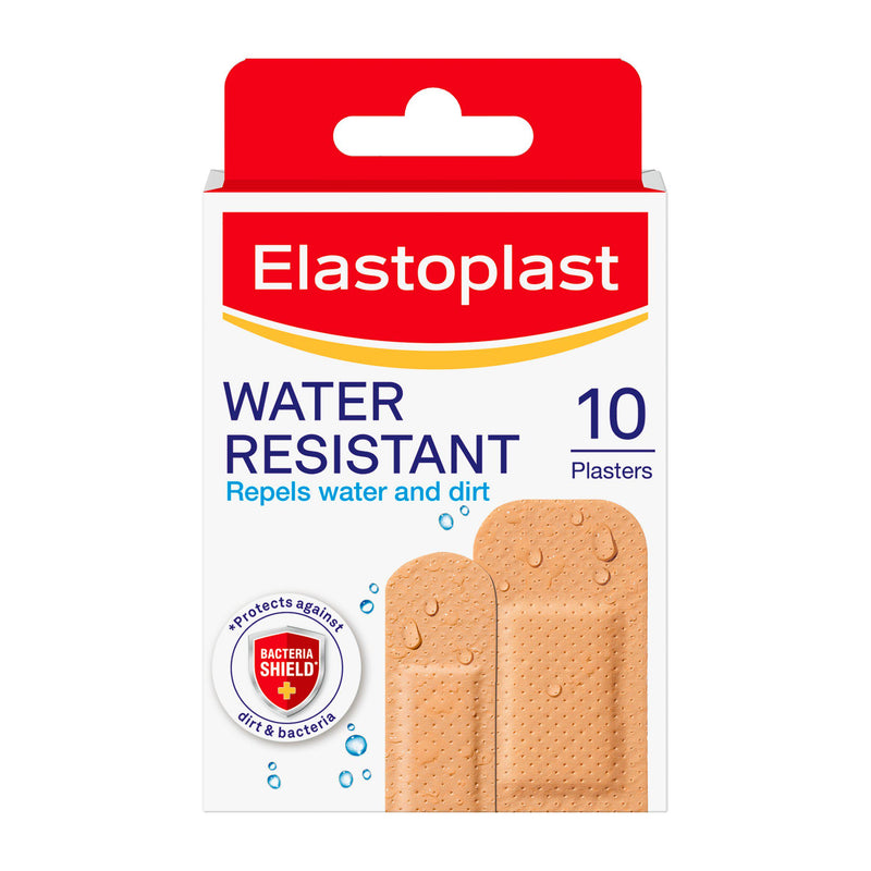 Elastoplast water resistant plasters box of 10 - British product