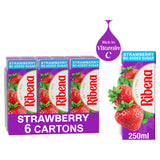 Sainsburys Ribena No Added Sugar Strawberry Juice Drink Cartons 6x250ml- Buy online at McGrocer