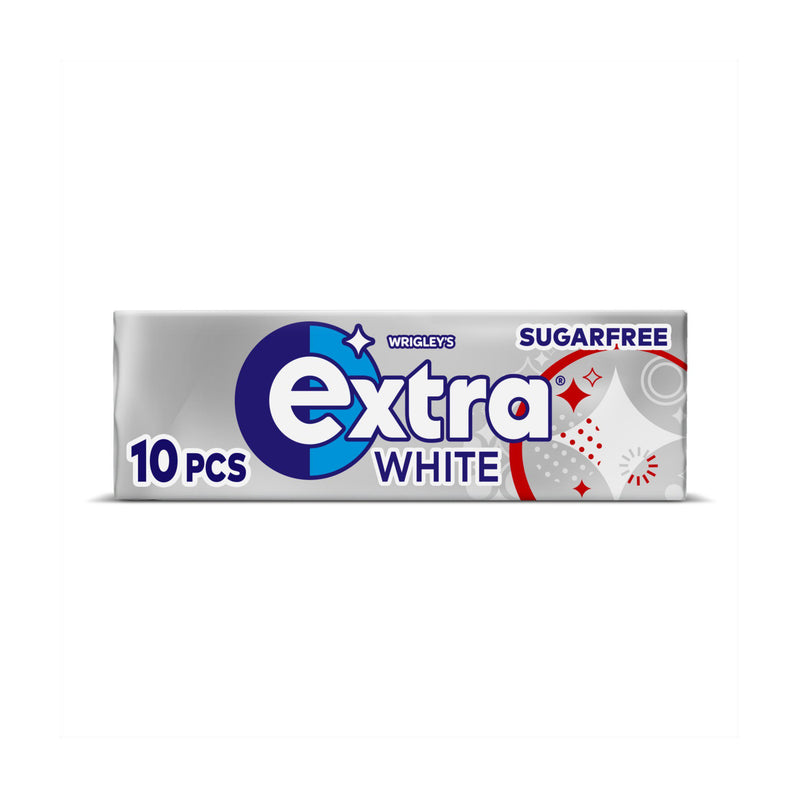 Extra White chewing gum sugar free 10 pieces 14g - British product