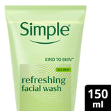 Sainsburys Simple Kind to Skin Refreshing Face Wash Gel 150ml- Buy online at McGrocer