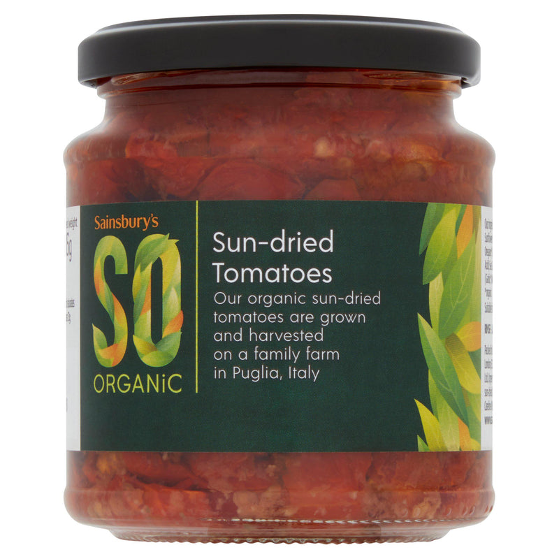 Sainsbury's SO Organic sun dried tomatoes in oil 280g - British product