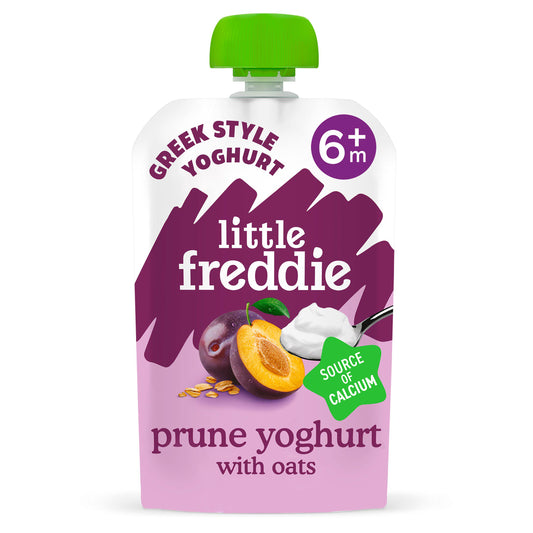 Little Freddie Organic Prune Greek Style Yoghurt with Oats Stage 1 +6m Smooth 100g GOODS Sainsburys   