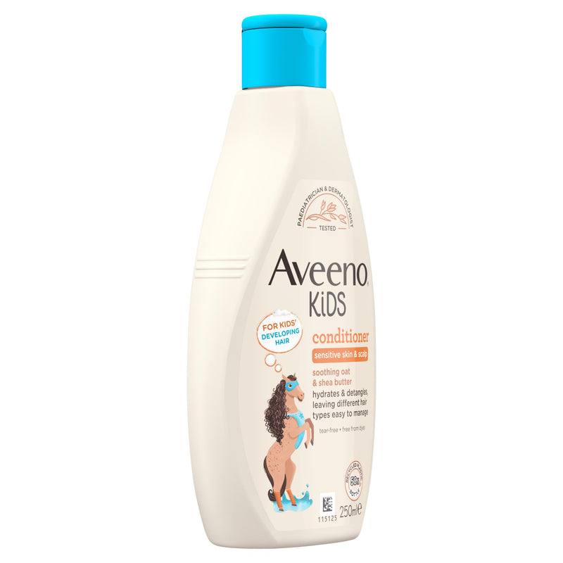 Aveeno Kids Conditioner 250ml with soothing oat and shea butter - British product