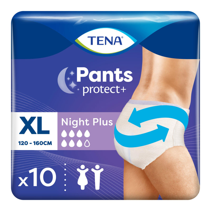 TENA Night Plus XL incontinence pants (British brand)