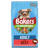 Sainsburys Bakers Dry Dog Food Beef and Veg 3kg- Buy online at McGrocer