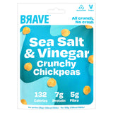 Brave crunchy chickpeas sea salt and vinegar 35g - British product