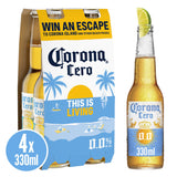 Corona Cero alcohol free lager 4x330ml, UK version