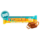Sainsburys Yorkie Salted Caramel Pretzel Milk Chocolate Duo Bar 66g- Buy online at McGrocer